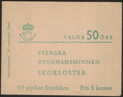 Sweden - Booklet: Facit #H150 Byggnadsminnen - Skokloster - 1951-80