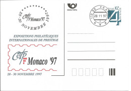 CDV A 29 Czech Republic Monaco Stamp Exhibition 1997 - Cartoline Postali