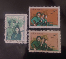 Vietnam Viet Nam MNH Military Perf Stamps 1983 Plus A Variety : Military Frank (Ms418) - Vietnam