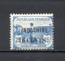 INDOCHINE  N° 91   NEUF AVEC CHARNIERE  COTE 2.00€     ORPHELINS DE GUERRE  SURCHARGE  VOIR DESCRIPTION - Neufs