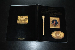 Catalogue De Vente Sotheby's Portrait Miniatures Gold Boxes Objects Of Vertu Russian Works Of Art And Fabergé Argenterie - Riviste & Cataloghi