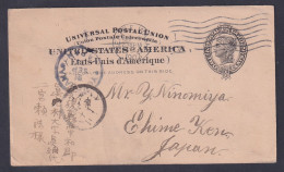 US Postal Card UX16 From Seattle Wash 1903 To EHIME KEN, JAPAN - Storia Postale