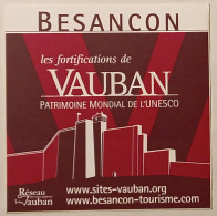 BESANCON - Fortifications De Vauban - Patrimoine UNESCO - Autocollant - Pegatinas