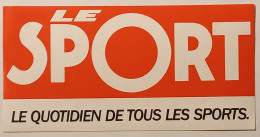 SPORT - Quotidien De Tous Les Sports / Journal - Presse - Autocollant - Pegatinas