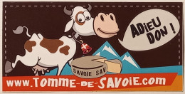 VACHE AVEC CLOCHE - Tomme De Savoie / Montagne - Autocollant - Pegatinas