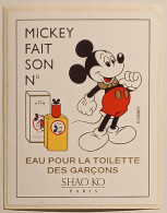 MICKEY / DISNEY - PARFUM - Eau Pour La Toilette Des Garçons / SHAO KO PARIS - Autocollant - Pegatinas