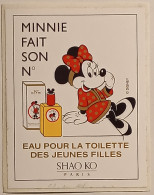 MINNIE / DISNEY - PARFUM - Eau Pour La Toilette Des Jeunes Filles / SHAO KO PARIS - Autocollant - Pegatinas