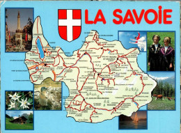 N°281 Z -cpa Carte Géographique -La Savoie- - Maps