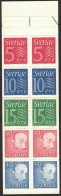 Sweden - Booklet: Facit #HA16A1R Gustaf VI Adolf & Ny Siffertyp Delad Sneds - 1951-80