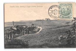 CPA La Barbades Country Scene Showing 5 Sugar Estate - Barbados (Barbuda)