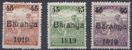 Hongrie Baranya 1919 Mi 39-41 * Moissonneurs (A16) - Baranya