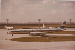 Douglas DC 8 73 CF N8641 SEABOARD WORLD Orly Le 03 Mars 1974 Collection J.C.Brabant - Sport