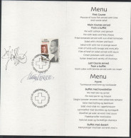 Martin Mörck. Denmark 2001. Menu HAFNIA'01 With Michel 1287. Signed. - Andere & Zonder Classificatie