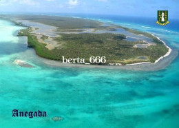 British Virgin Islands Anegada Island Aerial View New Postcard - Islas Vírgenes Británicas