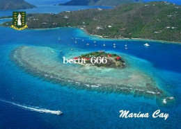 British Virgin Islands Marina Cay Aerial View New Postcard - Isole Vergine Britanniche