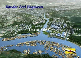 Brunei Bandar Seri Begawan Aerial View New Postcard - Brunei