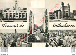 69.  SOUVENIR  De  VILLEURBANNE .  CP Multivues . - Villeurbanne