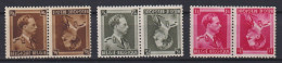 Belgique: COB N° KP20/22 "Tête-bêche" "Kopstaande Zegels", **, MNH, KP22 Imp. Huileuse. TTB !!! - Tête-bêche [KP] & Zwischensteg [KT]