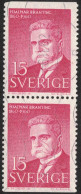 Sweden - Facit #519BB Hjalmar Branting, 15 öre Röd - Usati