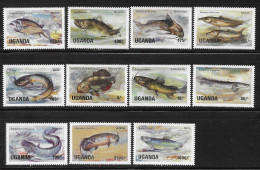Uganda 1985 Freshwater Fish Fishes MNH - Uganda (1962-...)
