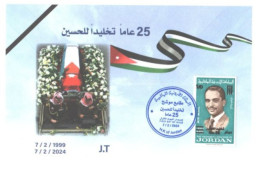 FDC Envelope 25 Years Commemoration Of Hussein 2024 - Jordanie