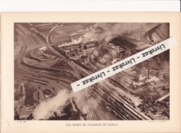 Mines De Charbon De Noeux-les-Mines (Pas-de-Calais) - Photo Sépia Extraite D'un Livre Paru En 1933 - Unclassified