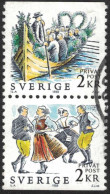 Sweden - Facit #1505SX Rabattmärken X - Midsommar, 2 Kr Flerfärg - Used Stamps