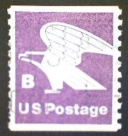 United States, Scott #1820, Used(o), 1981, Rate Change "B" Eagle , (18¢), Violet - Gebruikt