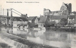 BEAUMONT SUR SARTHE    - ( 72 ) -  Pont Suspendu - Beaumont Sur Sarthe