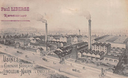 ORLY (Val-de-Marne) - Usines Cie Française Du Linoléum-Nairn - Cachet Paul Libergé Représentant - Voyagé 1905 (2 Scans) - Orly