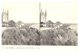 CPA Stéréo 76 - LE HAVRE - 3. Panorama De N.-D. Des Flots - LL  - TTB - Cartes Stéréoscopiques