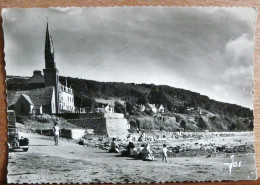 SAINT MICHEL EN GREVE  L'EGLISE ET LE CIMETIERE AU BORD DE LA PLAGE EN  1960 - Saint-Michel-en-Grève