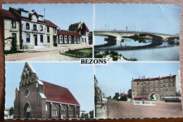 BEZONS L'HOTEL DE VILLE LE PONT SUR LA SEINE L'EGLISE ET LA CITE DU GRAND CERF 1963 - Bezons