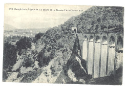 CPA 38 - 576. Dauphiné - Ligne De La Mure Et La Route D'Aveillans - ER. - La Mure