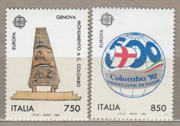 EUROPA CEPT 1992 Italy C.Colombo 500th Discovery Of America MNH(**) Mi 2213-2214 #33904 - 1992
