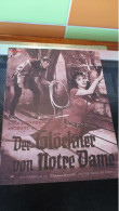 Programme Vintage EN ALLEMAND Film " Notre Dame De Paris " Gina Lollobrigida Anthony Quinn ( 21 Cm / 28 Cm ) - Altri & Non Classificati