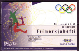 ISLAND MH 4/1996 Mit 10 X Mi-Nr. 853 POSTFRISCH(MINT) SOMMEROLYMPIADE ATLANTA 1996 KUGELSTOSSEN - Cuadernillos