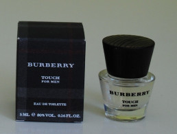 Miniature TOUCH MEN De Burberry ( France ) - Miniaturen Flesjes Heer (met Doos)