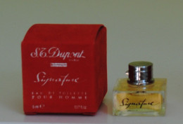 Miniature SIGNATURE POUR HOMME De S.T. DUPONT ( France ) - Miniaturen Herrendüfte (mit Verpackung)