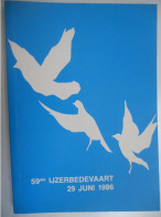 IJZERBEDEVAART 1986 Jaarboek Diksmuide Kaaskerke Vlaamse Beweging Herdenking IJzerfront IJzer Front Vlaanderen AVV VVK - War 1914-18