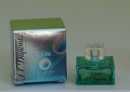 Miniature L'EAU POUR HOMME De S.T. DUPONT ( France ) - Miniatures Hommes (avec Boite)