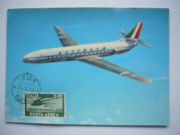 Avion / Airplane / ALITALIA / Caravelle III SE 210 / Airline Issue / Carte Maximum - 1946-....: Era Moderna