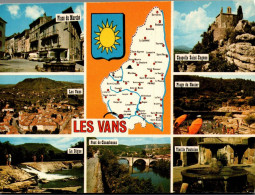 N°304 Z -cpsm Carte Géographique Les Vans - Landkarten