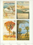 Pages Du Livre "AFFICHES D'AZUR" Alpes Maritimes  ( Recto Verso, Pages 25/26 ) Côte D'Azur - Affiches