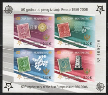 MONTENEGRO 2006 BLOCK 2B ** UNGEZ. ANNIVERSARY BLOCK 50 YEARS C.E.P.T. EUROPE BRANDS - Europese Instellingen