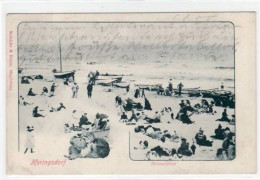 39004701 - Heringsdorf Mit Strandleben Gelaufen 1900. Leichter Stempeldurchdruck,  Sonst Gut Erhalten. - Usedom