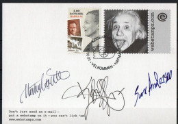 Martin Mörck. Denmark 2001. 150 Anniv Danish Stamps. Michel 1287on Card. Special Cancel. Signed. - Cartas & Documentos