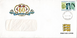 UK, GB, Great Britain, Queen Elizabeth - 60th Birthday, FDC - Briefe U. Dokumente