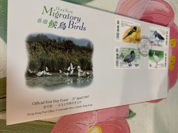 Hong Kong Stamp FDC Migratory Birds 1997 - Anatre