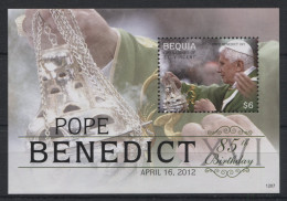 Bequia - 2012 Pope Benedict XVI Block MNH__(TH-23610) - St.Vincent & Grenadines